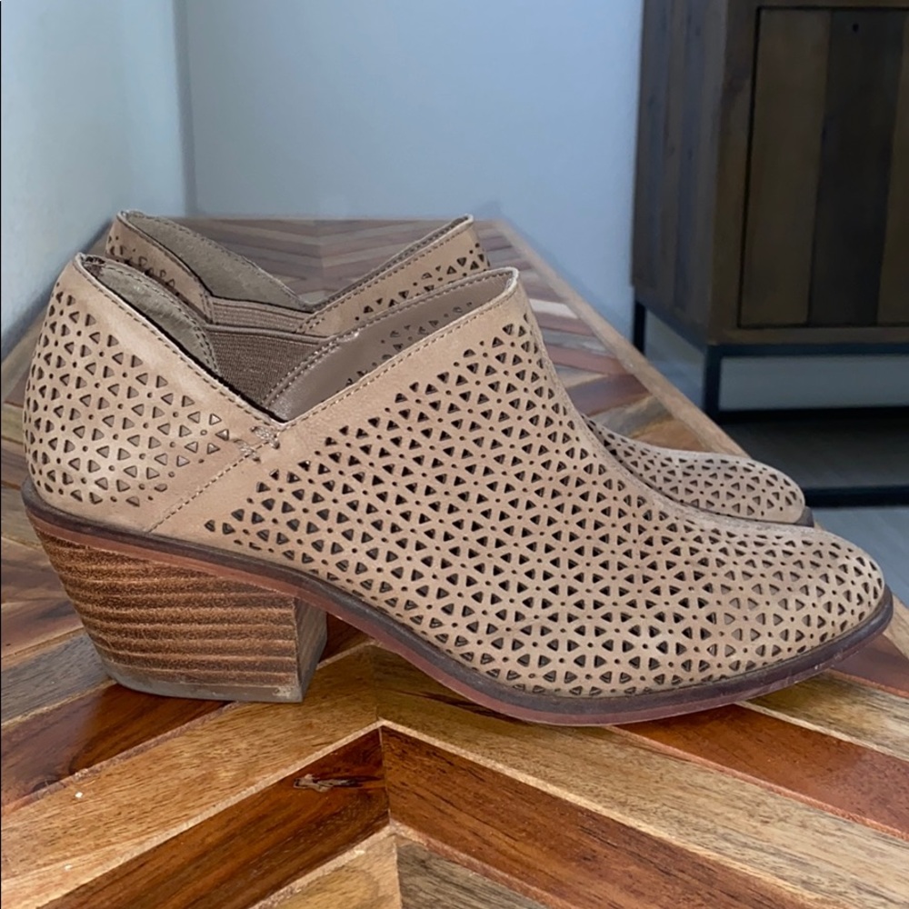 Vince Camino suede perforated bootie